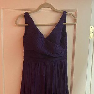 Dark Purple J Crew Floor-length Formal Dress